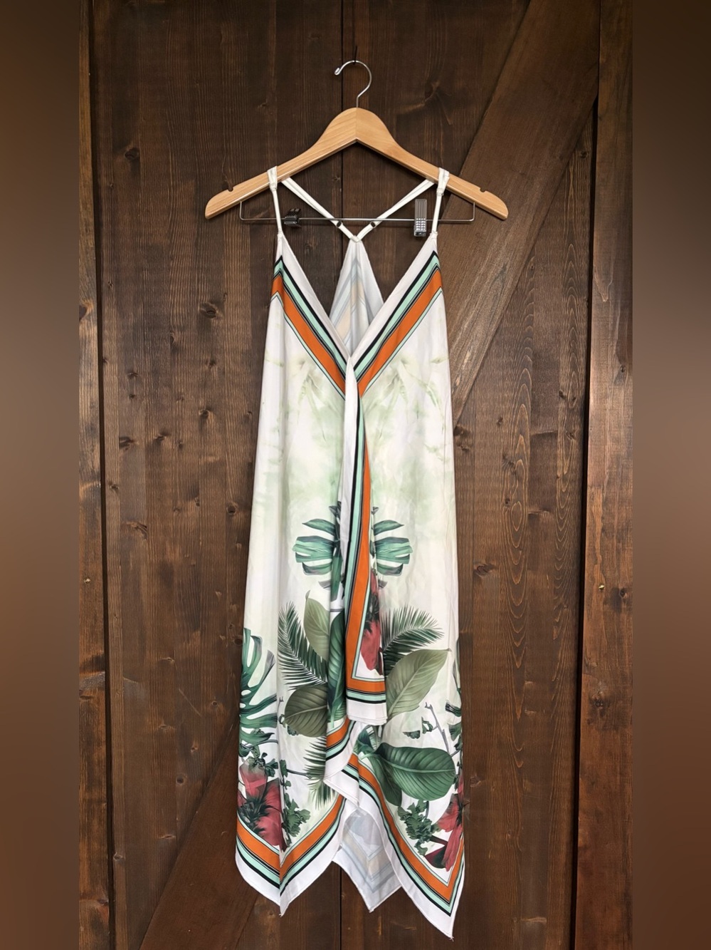 Tropical Handkerchief Scarf Dress